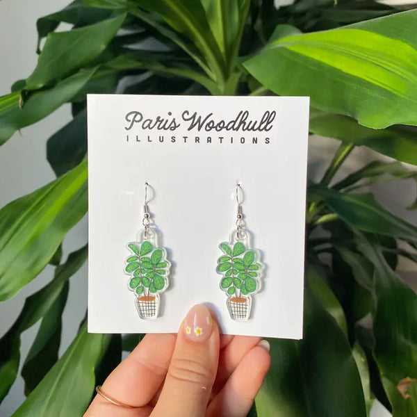 Fiddle Leaf Earrings - Paris Woodhull
