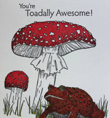 Toadstool Encouragement Card