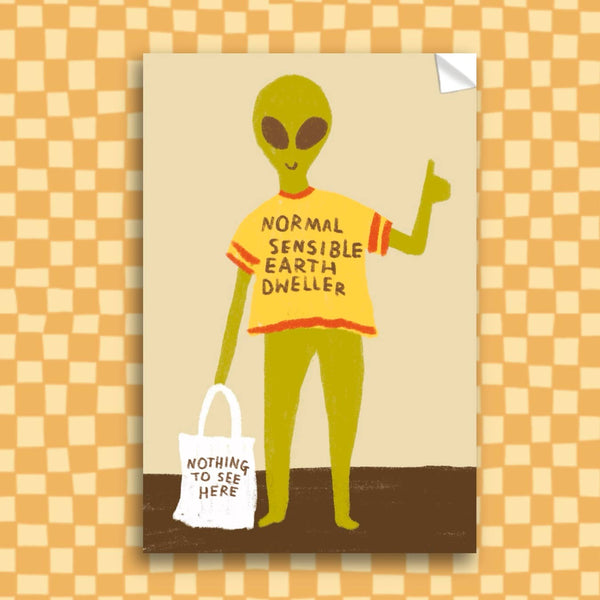 NORMAL SENSIBLE EARTH DWELLER Sticker - Rani Ban