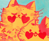 Print - "Heart Cats" - 8 x 6