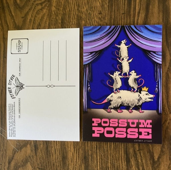 Possum Posse Postcard