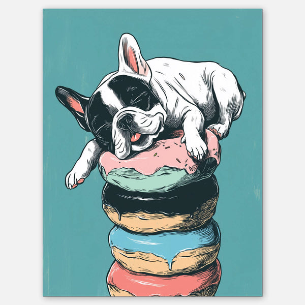 Bulldog Donuts Birthday card