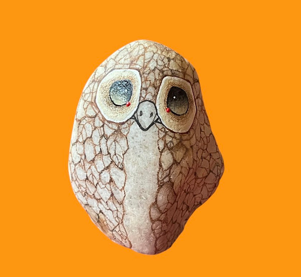 Small Appalachian River Rock Owl - Manya Pirkle