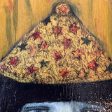 Portrait with Party Hat & Blooms #2510 - Cynthia Markert