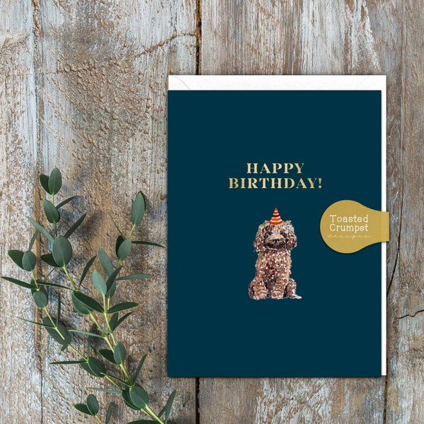 Happy Birthday Cockapoo Mini Card
