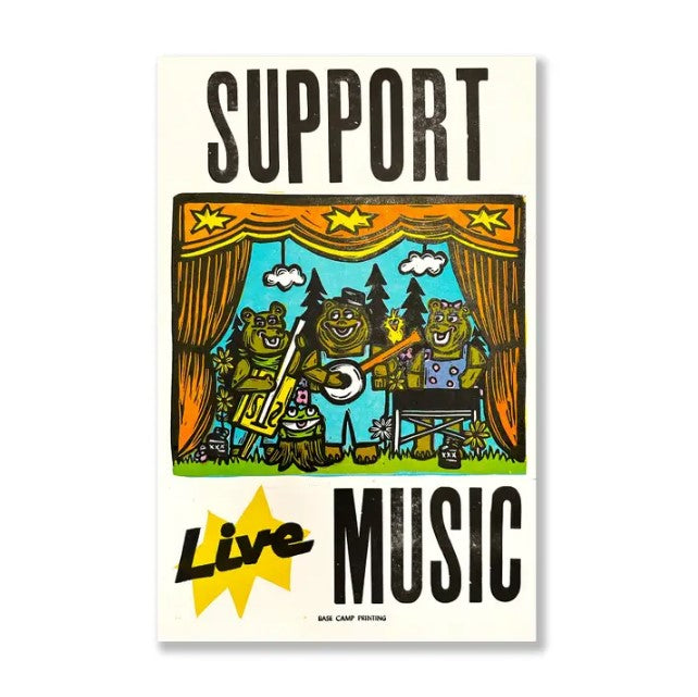 Support Live Music Print