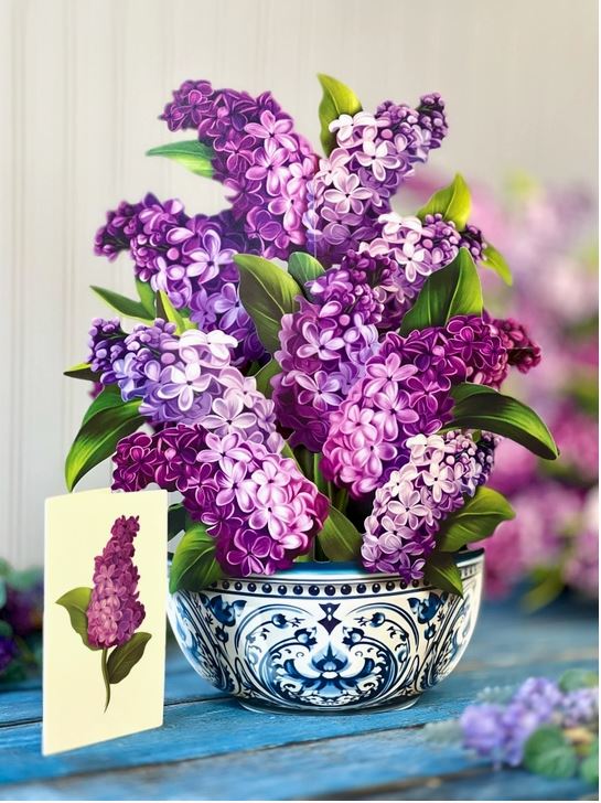 Fresh Cut Paper Paper Flowers - Garden Lilacs