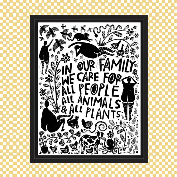 WE TAKE CARE Art Print - 8.5 x 11 - Rani Ban