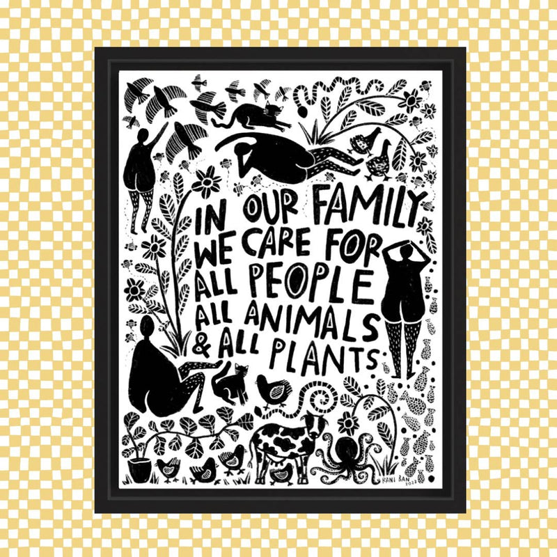 WE TAKE CARE Art Print - 8.5 x 11 - Rani Ban