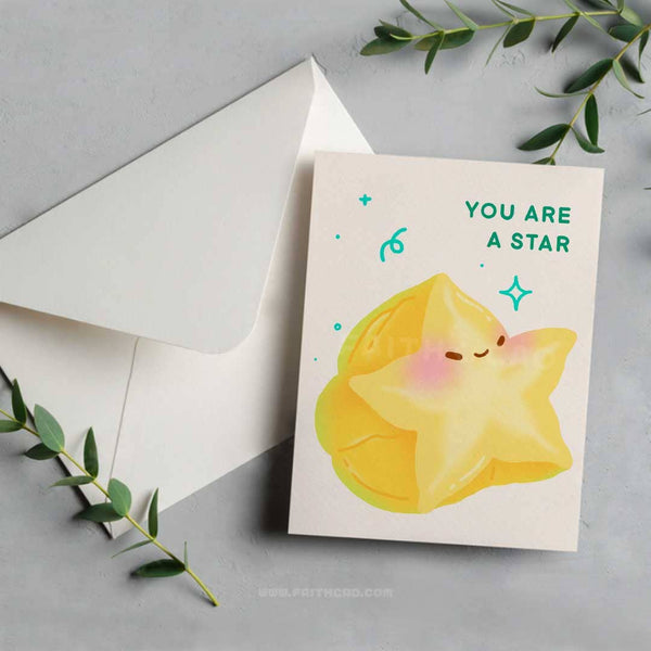 Star fruit Encouragement Card