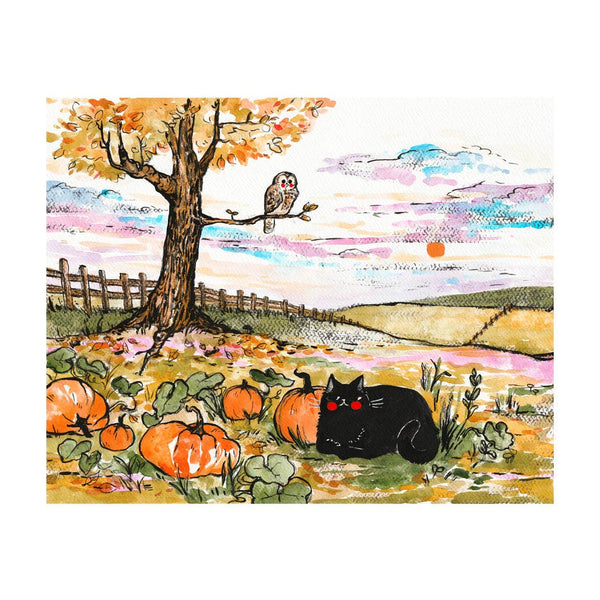 Print - "October" - 4 x 5