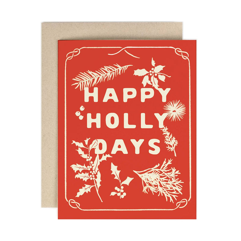 Holly Days Holiday Card