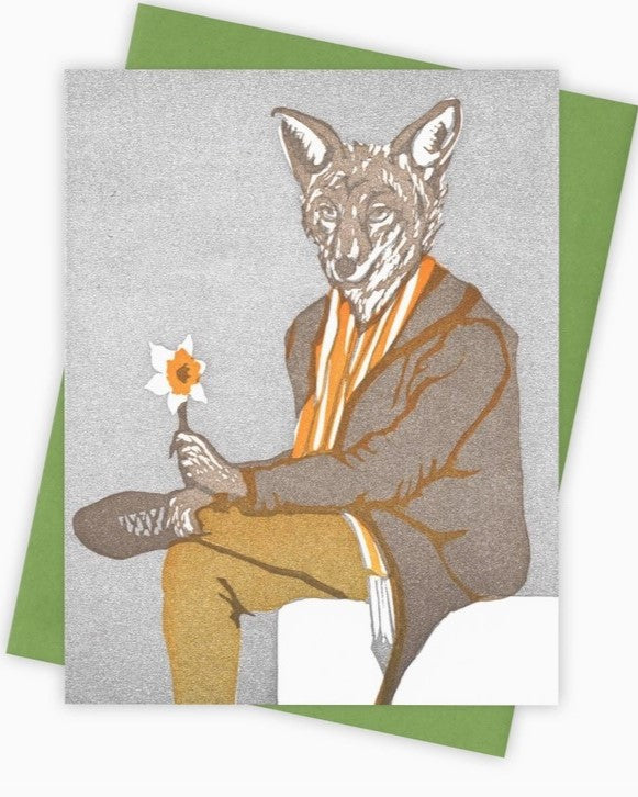 Narcissus Coyote Card