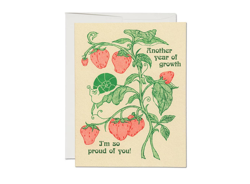 Birthday - Another Year of Growth greeting card