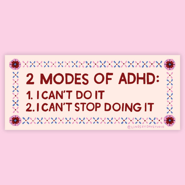 ADHD Mental Health Sticker