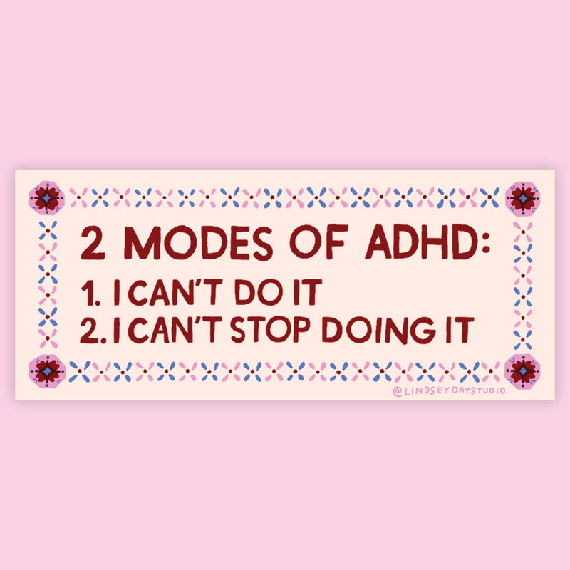 ADHD Mental Health Sticker