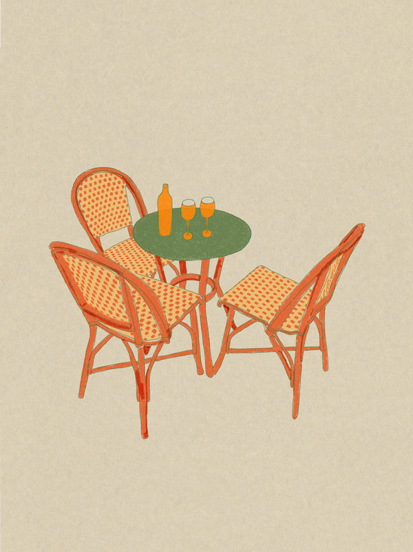 Table and Chairs Print - 5 x 7