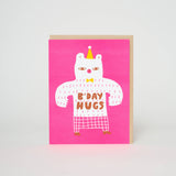 Birthday Bear Hugs Letterpress Card
