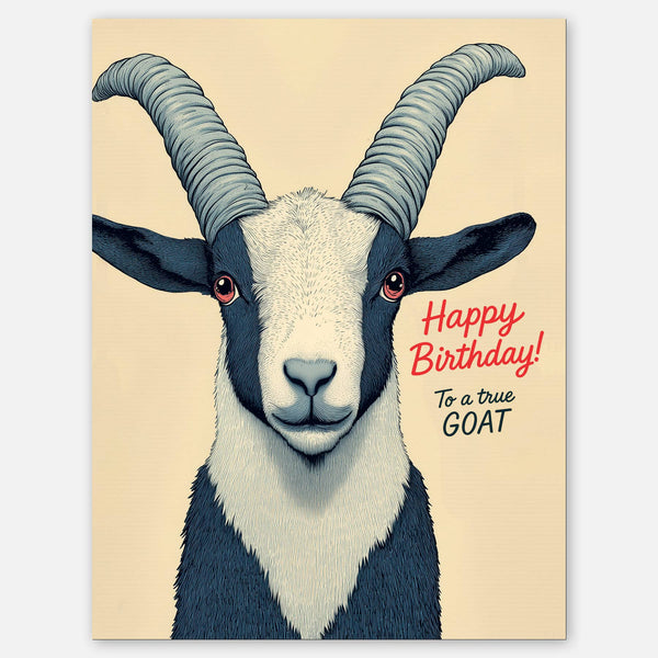 Happy Birthday, GOAT Card