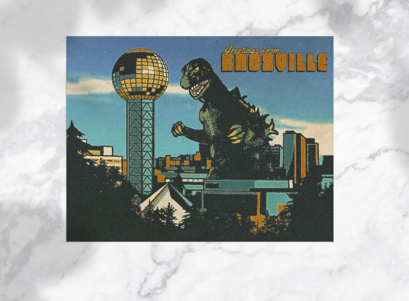 Knoxville Godzilla Sticker