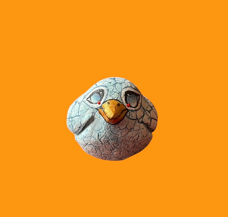 Small Blue Clay Birds - Manya Pirkle