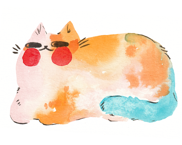 Print - "Loaf Cat" - 8 x 6