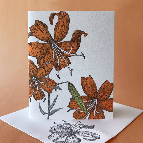 Tiger Lily Birthday Card