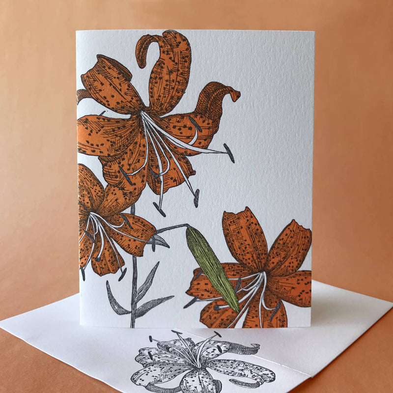 Tiger Lily Birthday Card