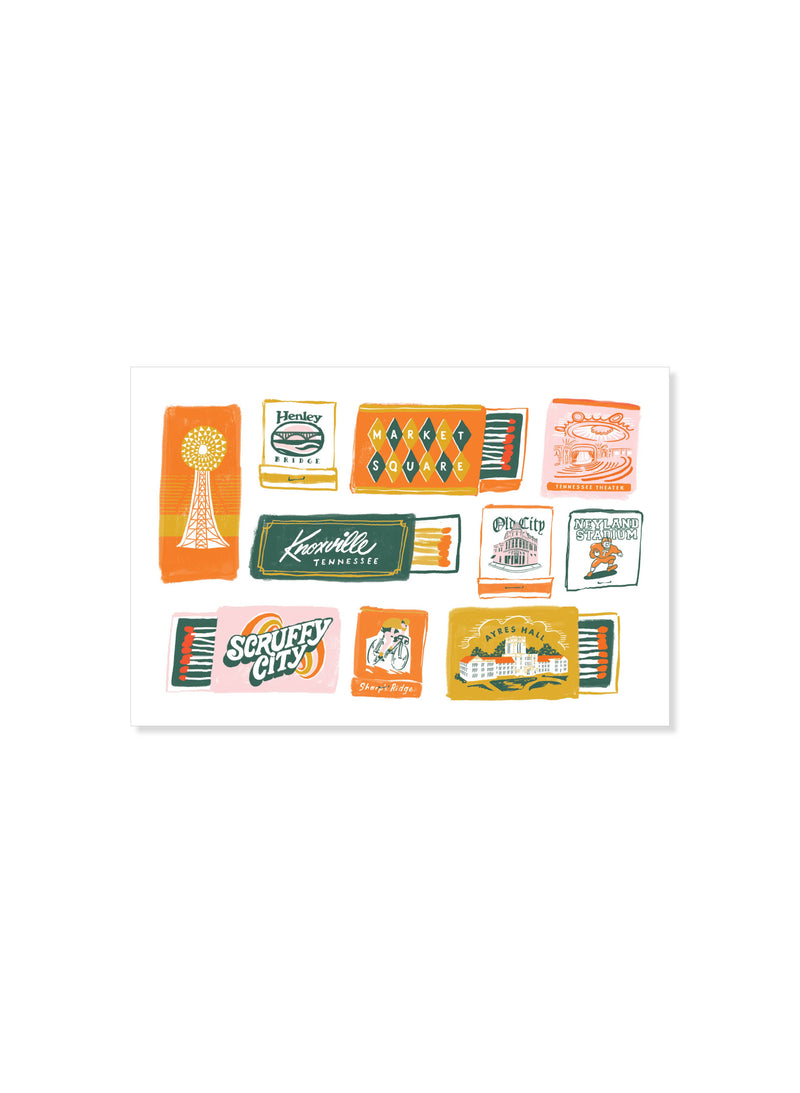 Knox Matchbook Postcard