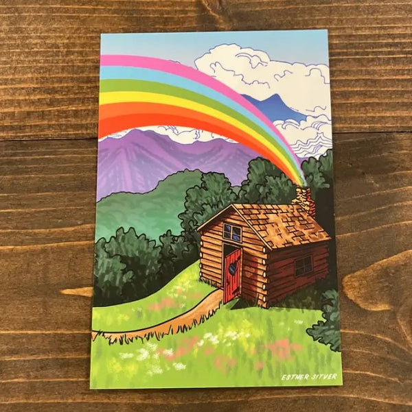 Country Cabin Postcard
