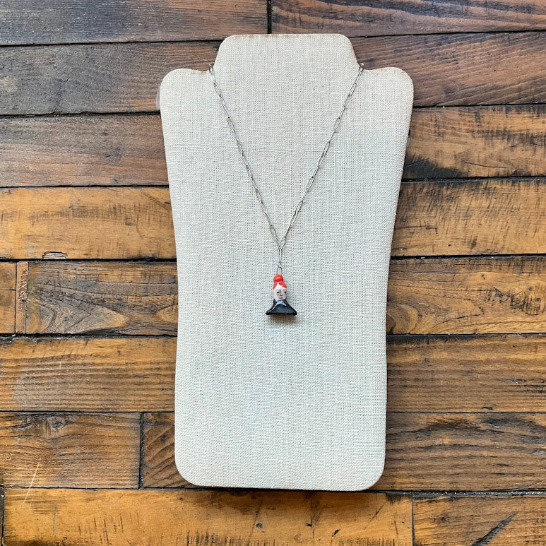 Red Head Silver Necklace - Kate Buuck