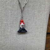 Red Head Silver Necklace - Kate Buuck