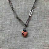 Lady Bug Silver Necklace - Kate Buuck