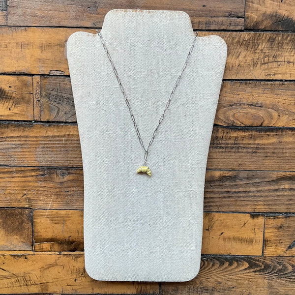 Croissant Silver Necklace - Kate Buuck
