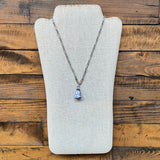 Blue Stripe Silver Necklace - Kate Buuck