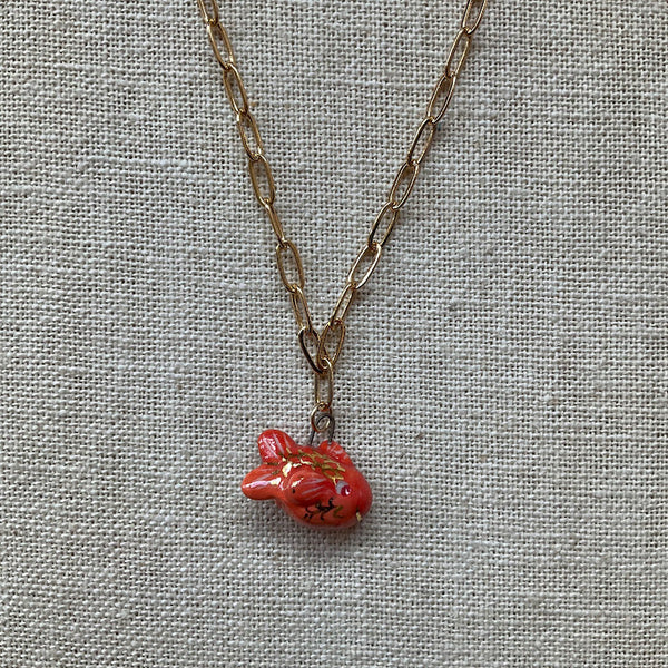 Fish Gold Necklace - Kate Buuck