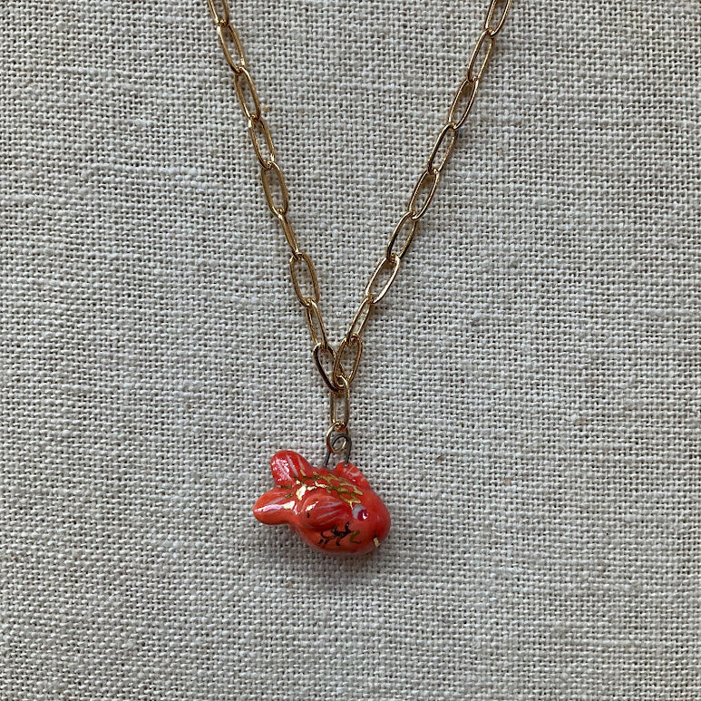 Fish Gold Necklace - Kate Buuck