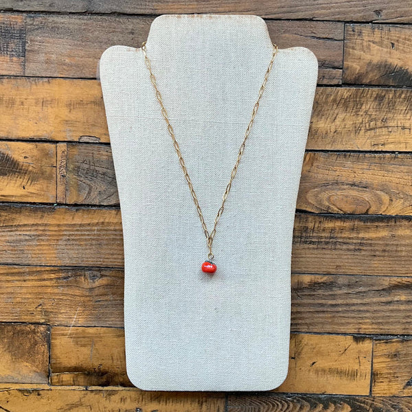 Tomato Gold Necklace - Kate Buuck