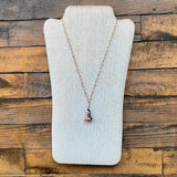 Striped Girl Gold Necklace - Kate Buuck