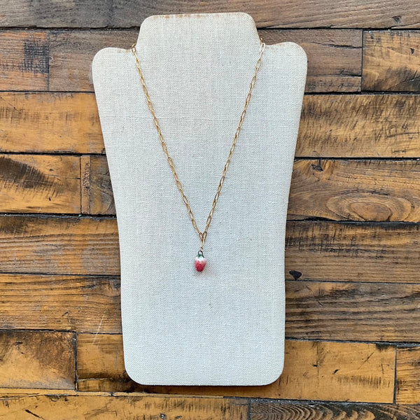 Strawberry Gold Necklace - Kate Buuck
