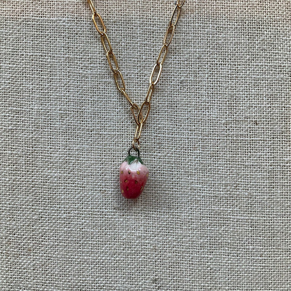 Strawberry Gold Necklace - Kate Buuck