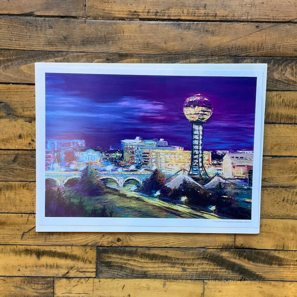 Knoxville Evening Skyline - Mike Berry Print