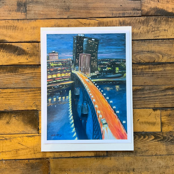 Gay Street Bridge at Night Print - Mike C Berry