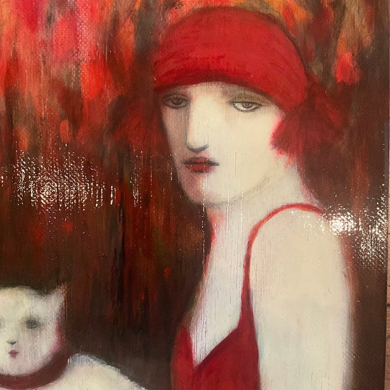 #2515 - Portrait with Ghost Kitties - Cynthia Markert