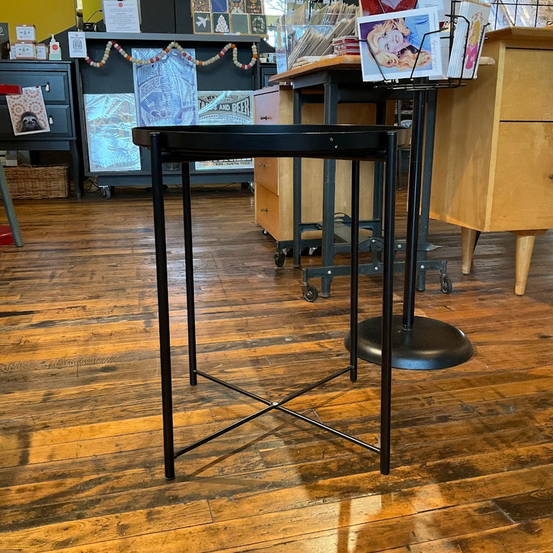 Fixtures - Ikea Black Metal Tray Table