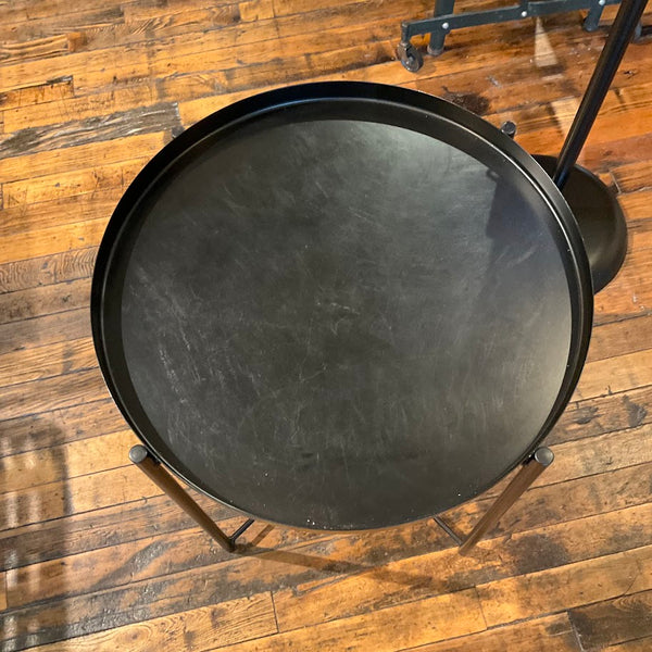 Fixtures - Ikea Black Metal Tray Table