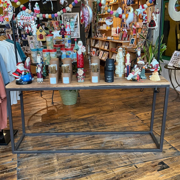 Fixtures - Industrial Metal + Wood Tall Table - $185