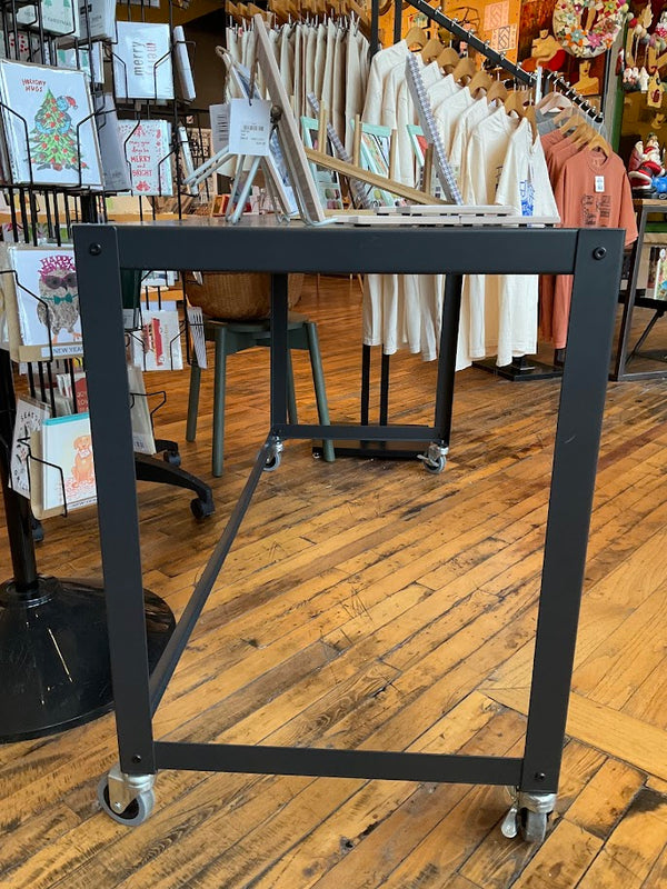 Fixtures - Crate&Barrel/CB2 Black Metal Rolling Table – $125