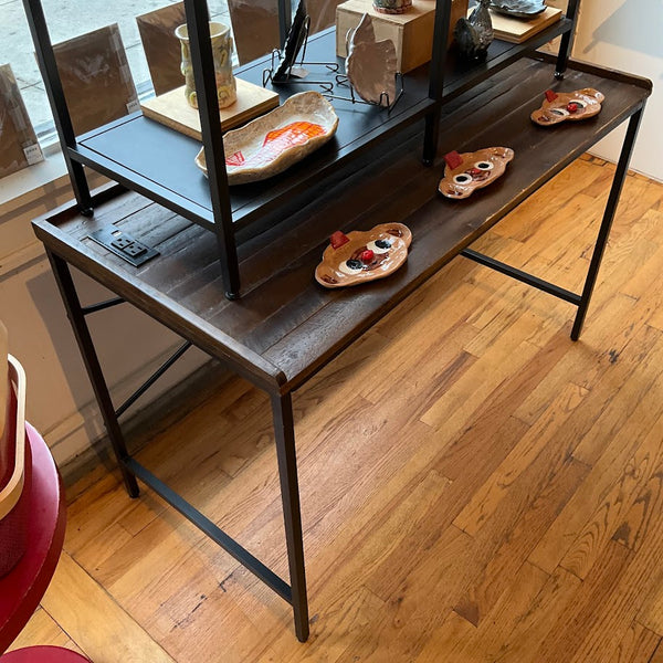 Fixtures - Desk Metal Base Wood Top