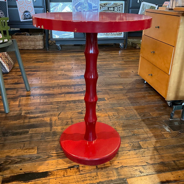 Fixtures - Red Round Side Tables